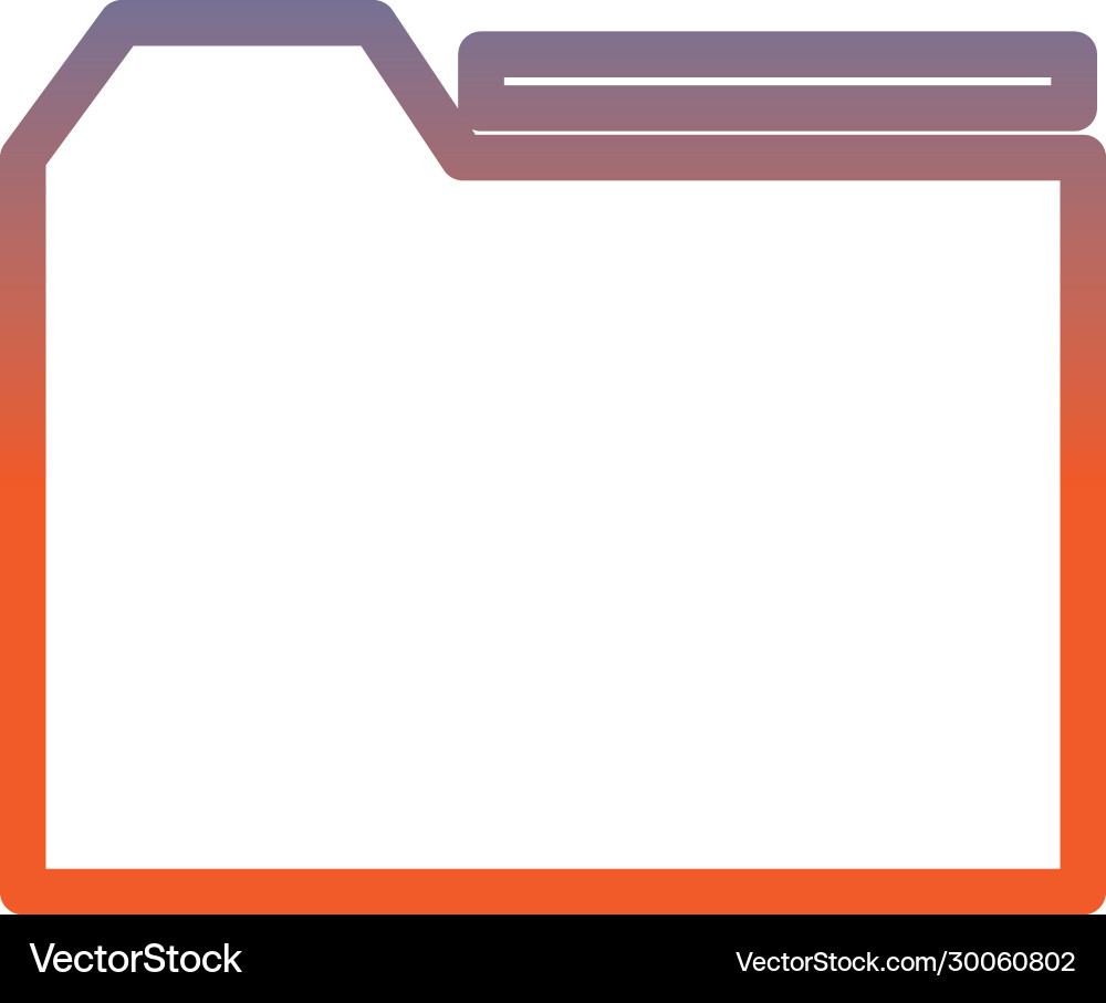 Folder file document isolated icon vector image