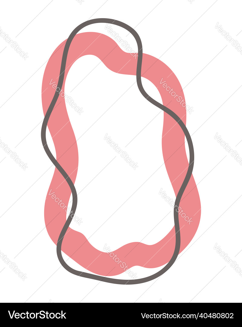 Isolated element abstract frame vector image