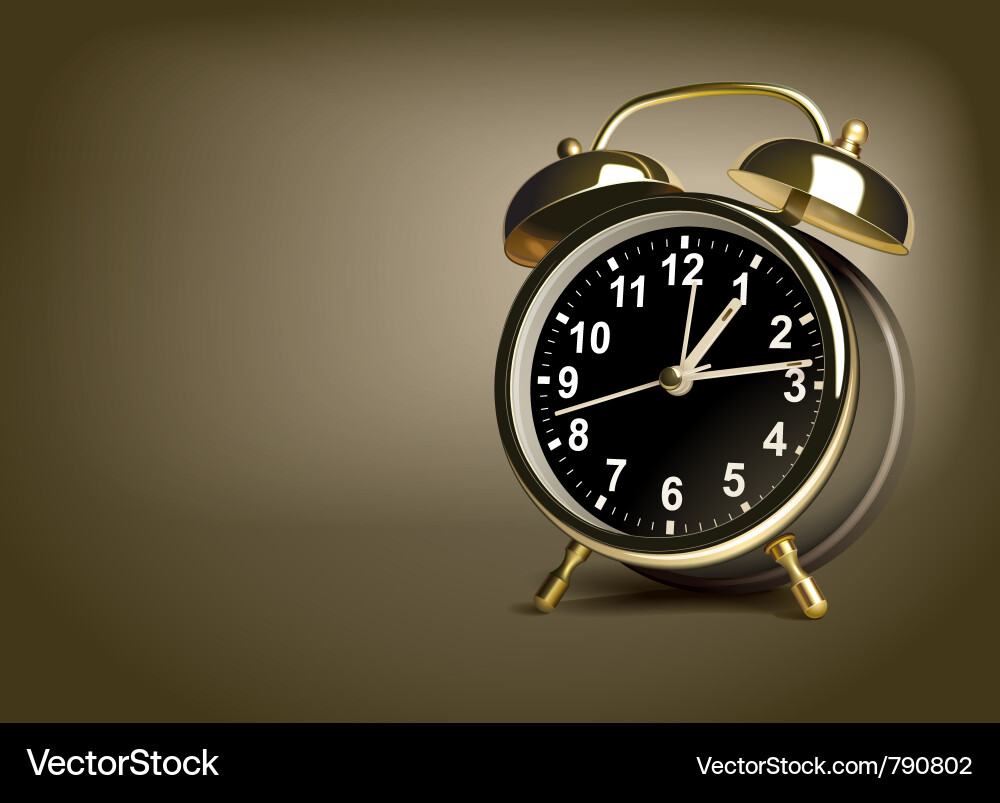 Modern Alarm Clock Vector Image