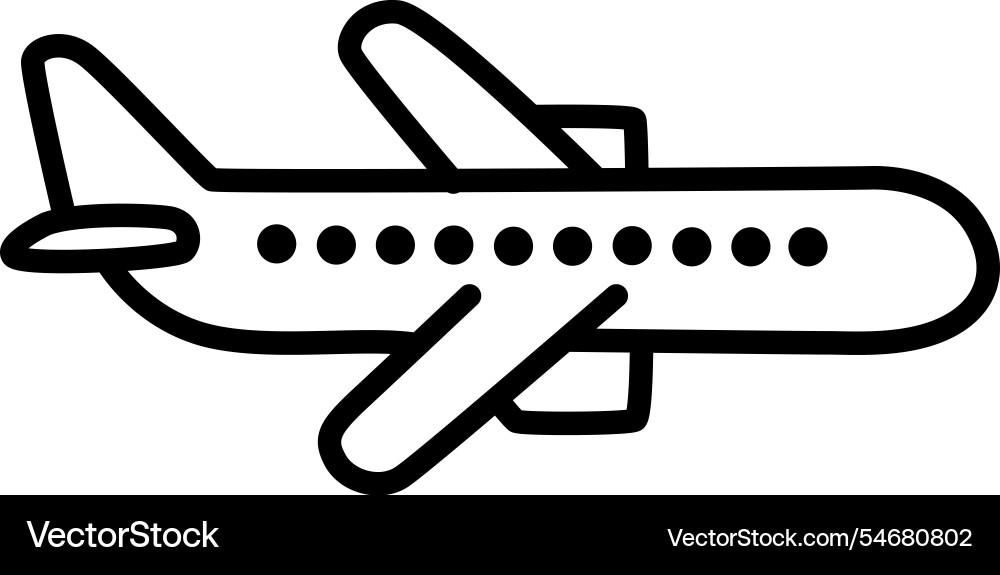 Simple plane icon design for apps symbolizing Simple plane icon design for apps symbolizing Vector Image