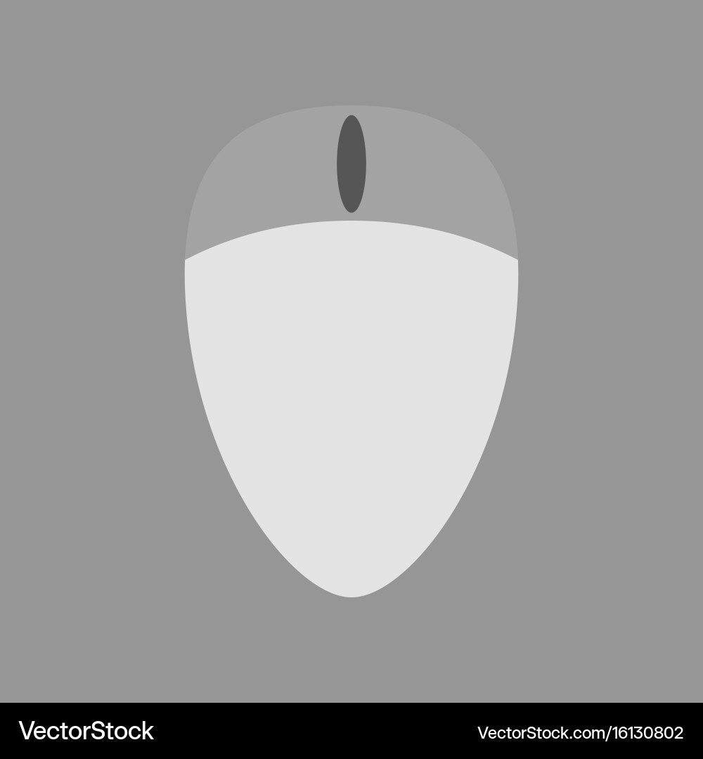 Technology gadget in flat design computer mouse vector image