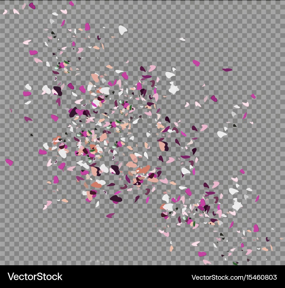 Abstract background with many falling tiny vector image
