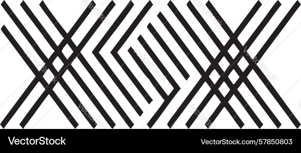 Abstract intersecting lines geometric pattern vector image
