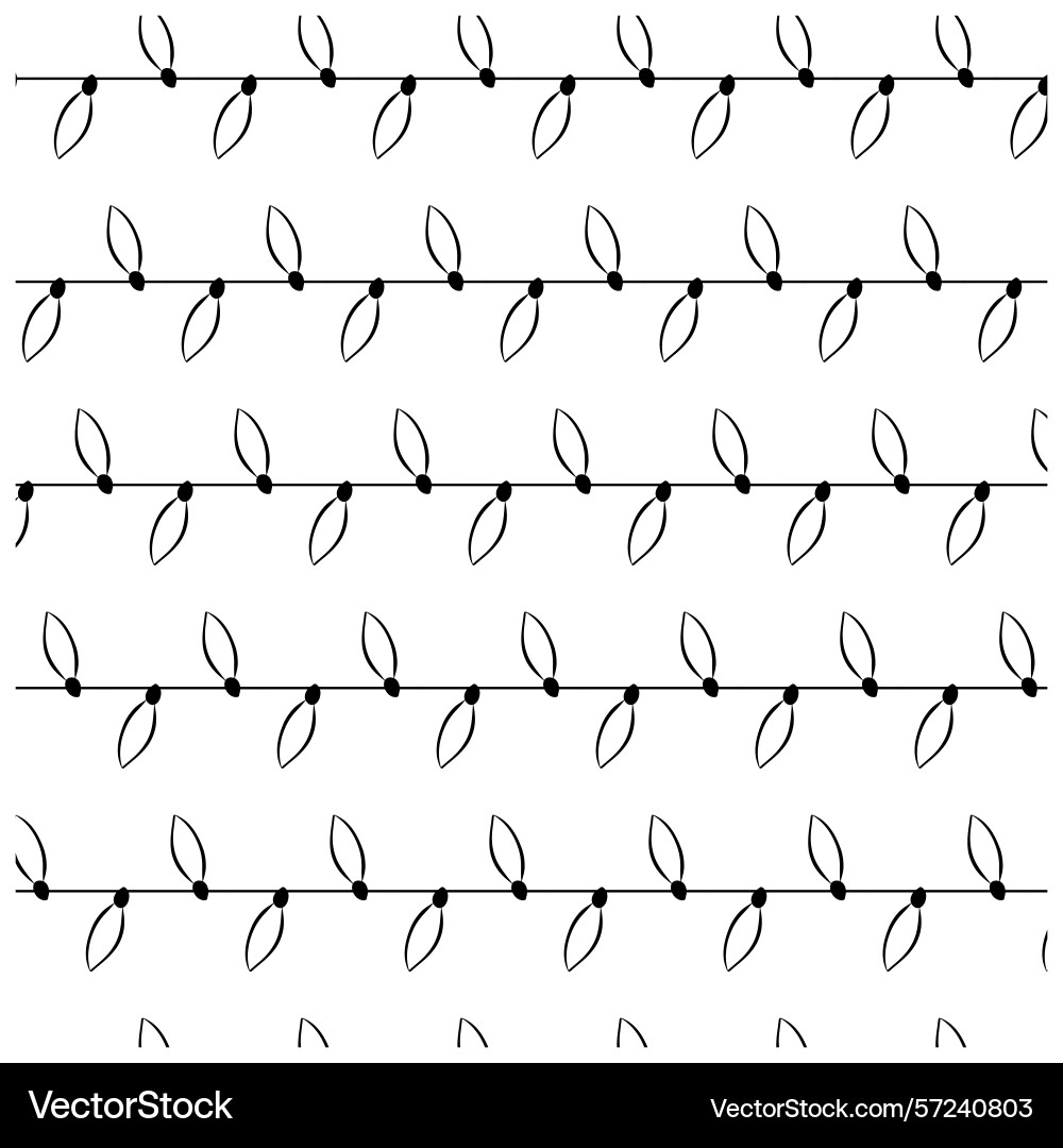 Christmas lights string line art seamless pattern Christmas lights string line art seamless pattern Vector Image