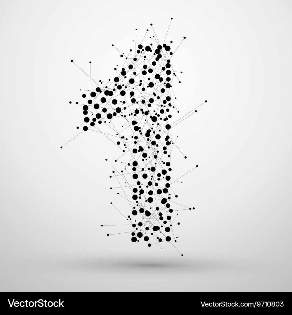 Consisting of points and lines there is a sense Vector Image