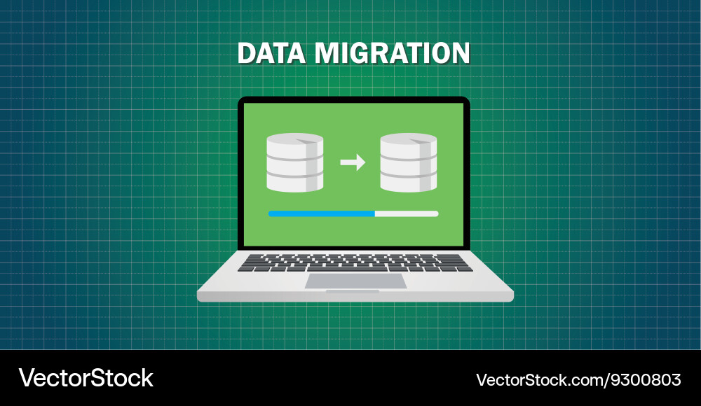Data Transfer & Synchronization vector image