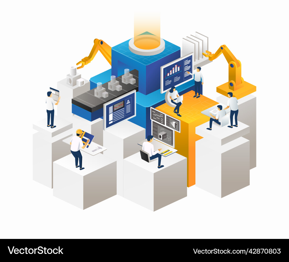 Designing 3d files and printing with cnc machine Designing 3d files and printing with cnc machine vector image