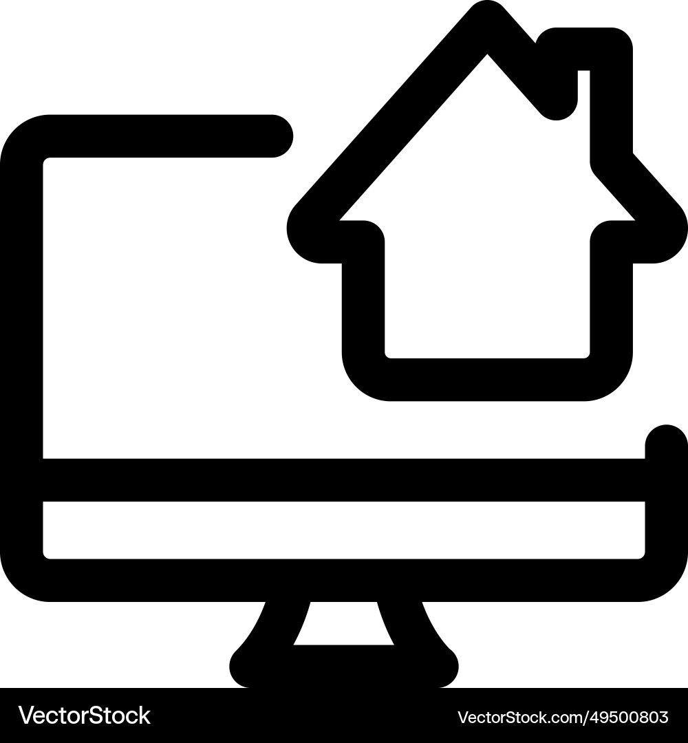Desktop home central hub for user file access Vector Image