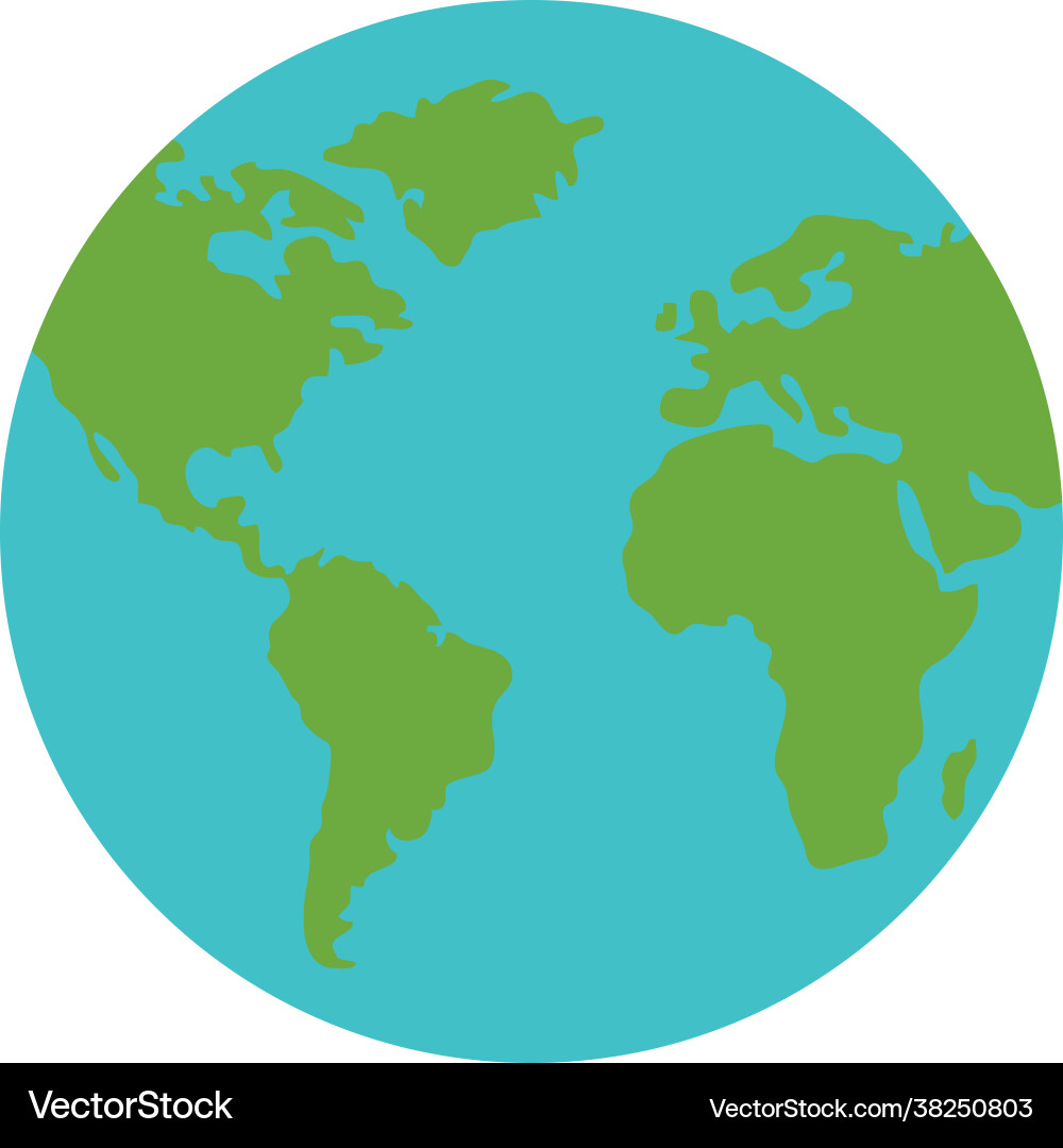 Earth planet icon Royalty Free Vector Image - VectorStock