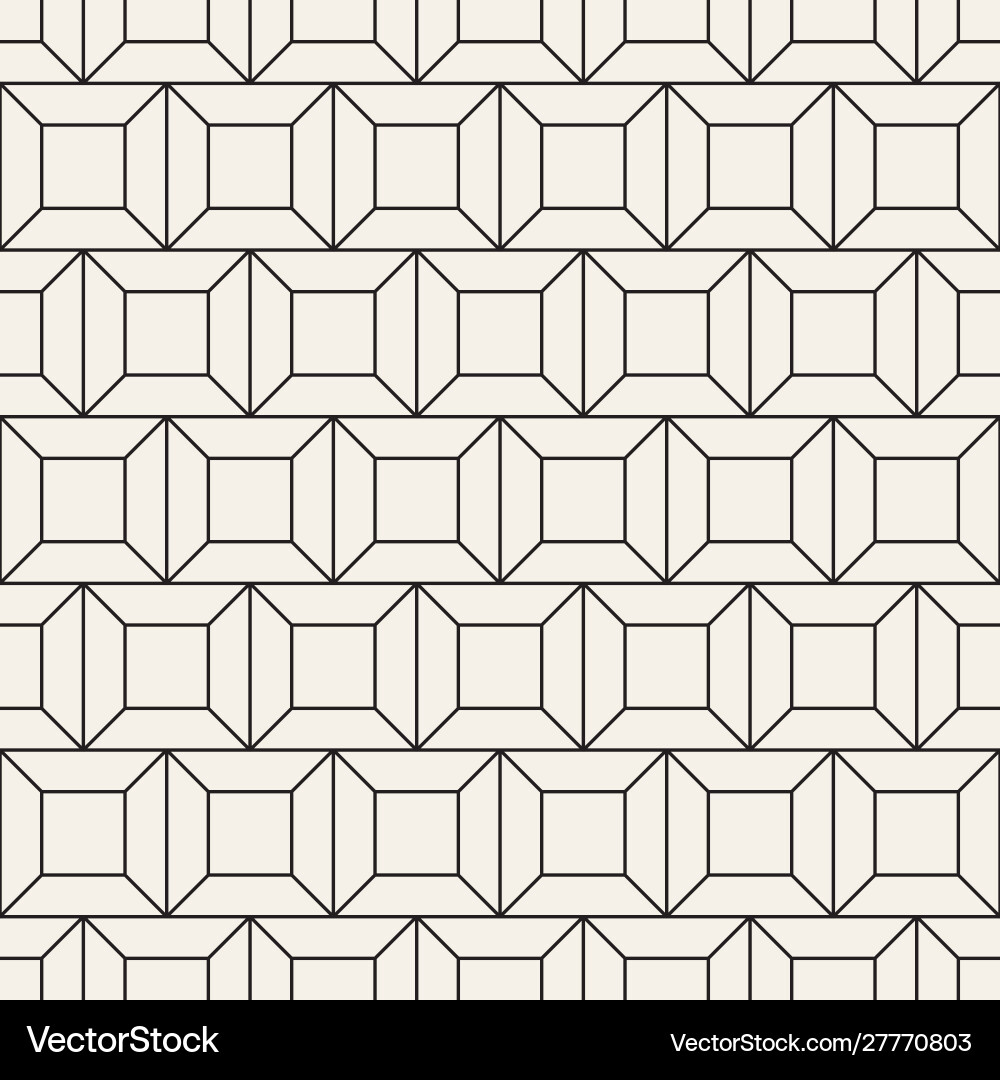 Geometric Line Tiling Pattern Vector Image