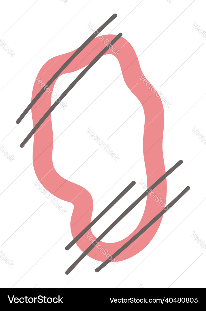 Isolated element abstract frame vector image