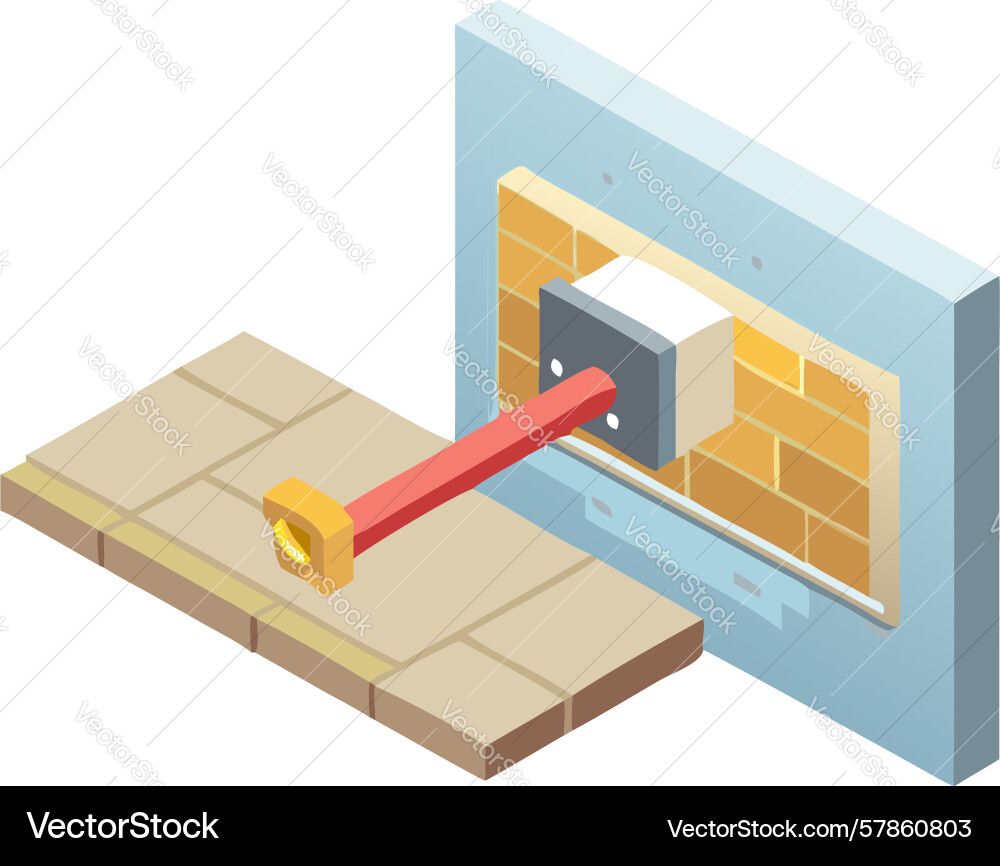 Key unlocking data block symbolizing advanced Vector Image
