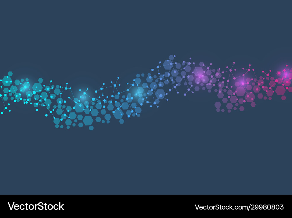 Science network pattern connecting lines and dots Science network pattern connecting lines and dots vector image