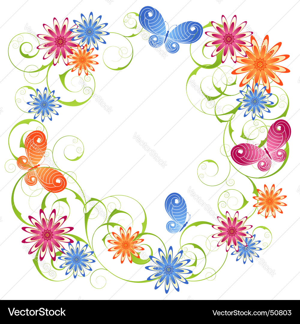 Spring background vector image