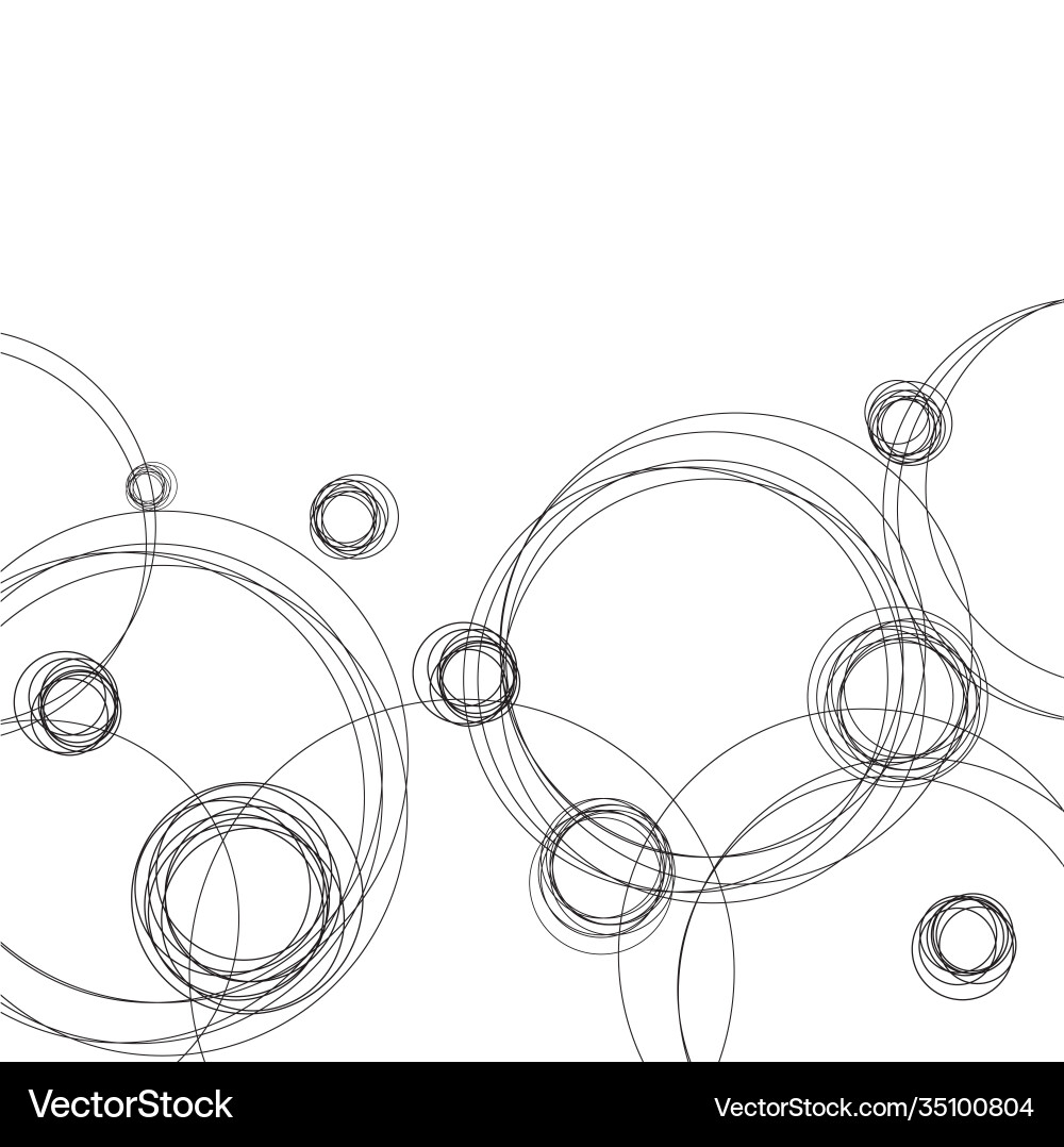 Abstract Circles Pattern vector image