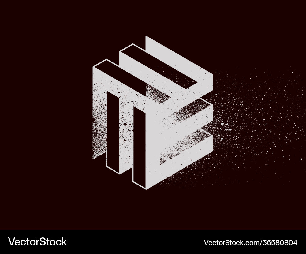 Abstract geometric background with splash texture Vector Image