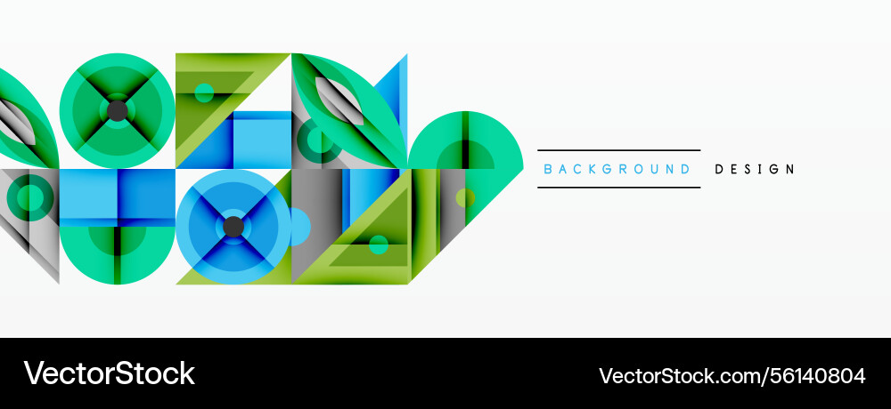 Abstract geometric composition overlapping Abstract geometric composition overlapping Vector Image