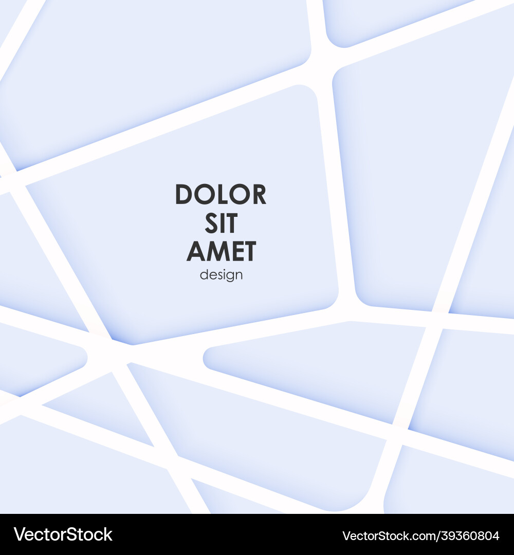 Abstract geometric composition with polygons lines vector image