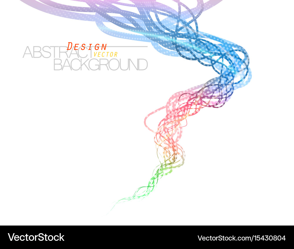Abstract translucent and glossy colors flow vector image