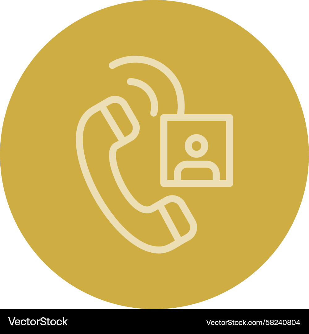 Call Line Icon - Multiple Color Vector Image