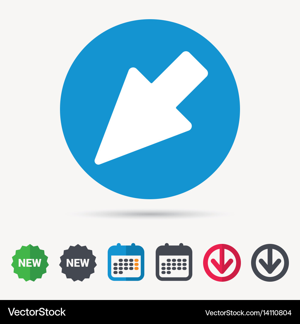 Cursor icon computer position marker sign vector image