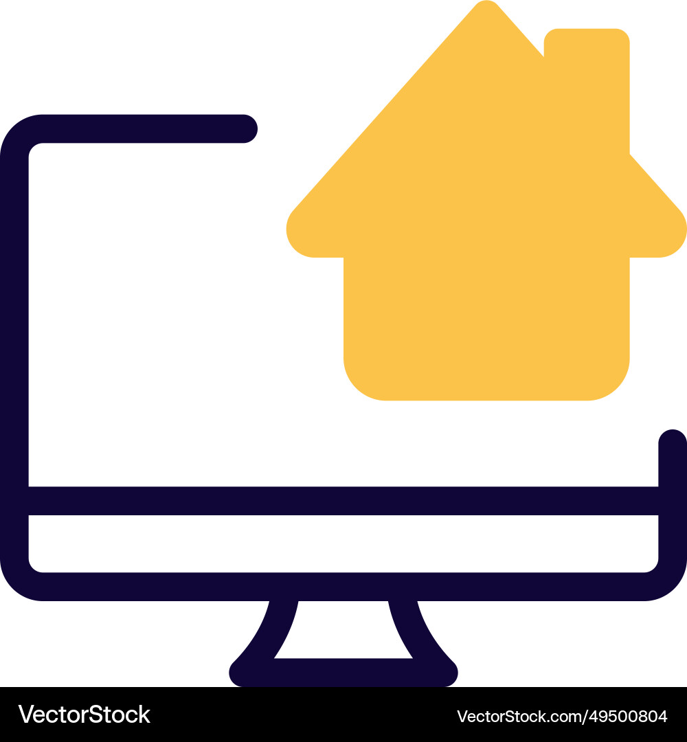 Desktop home central hub for user file access Vector Image