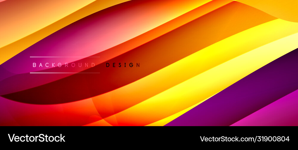 Fluid gradient waves with shadow lines and glowing Fluid gradient waves with shadow lines and glowing Vector Image