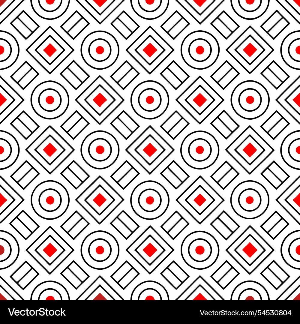 Geometric abstract diamond pattern for textiles vector image