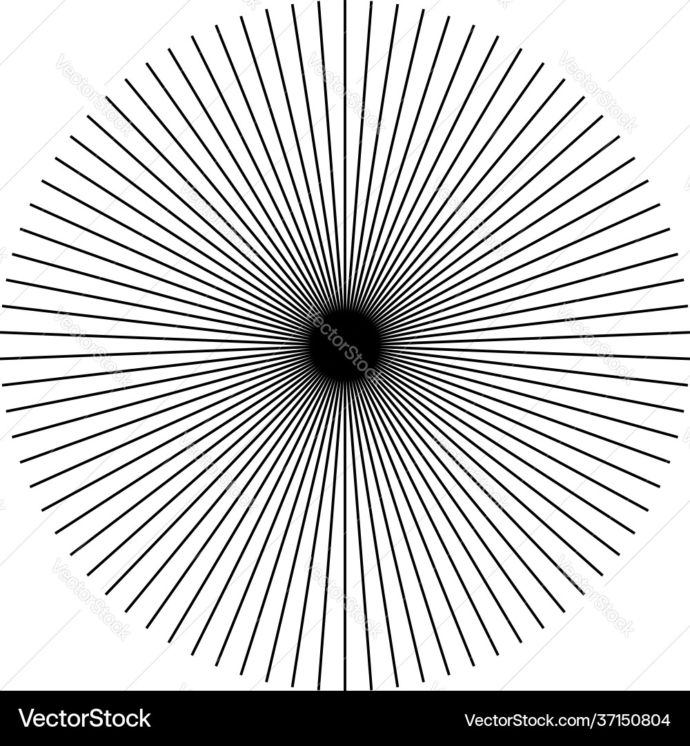 Radial radiating converging lines circular Radial radiating converging lines circular vector image