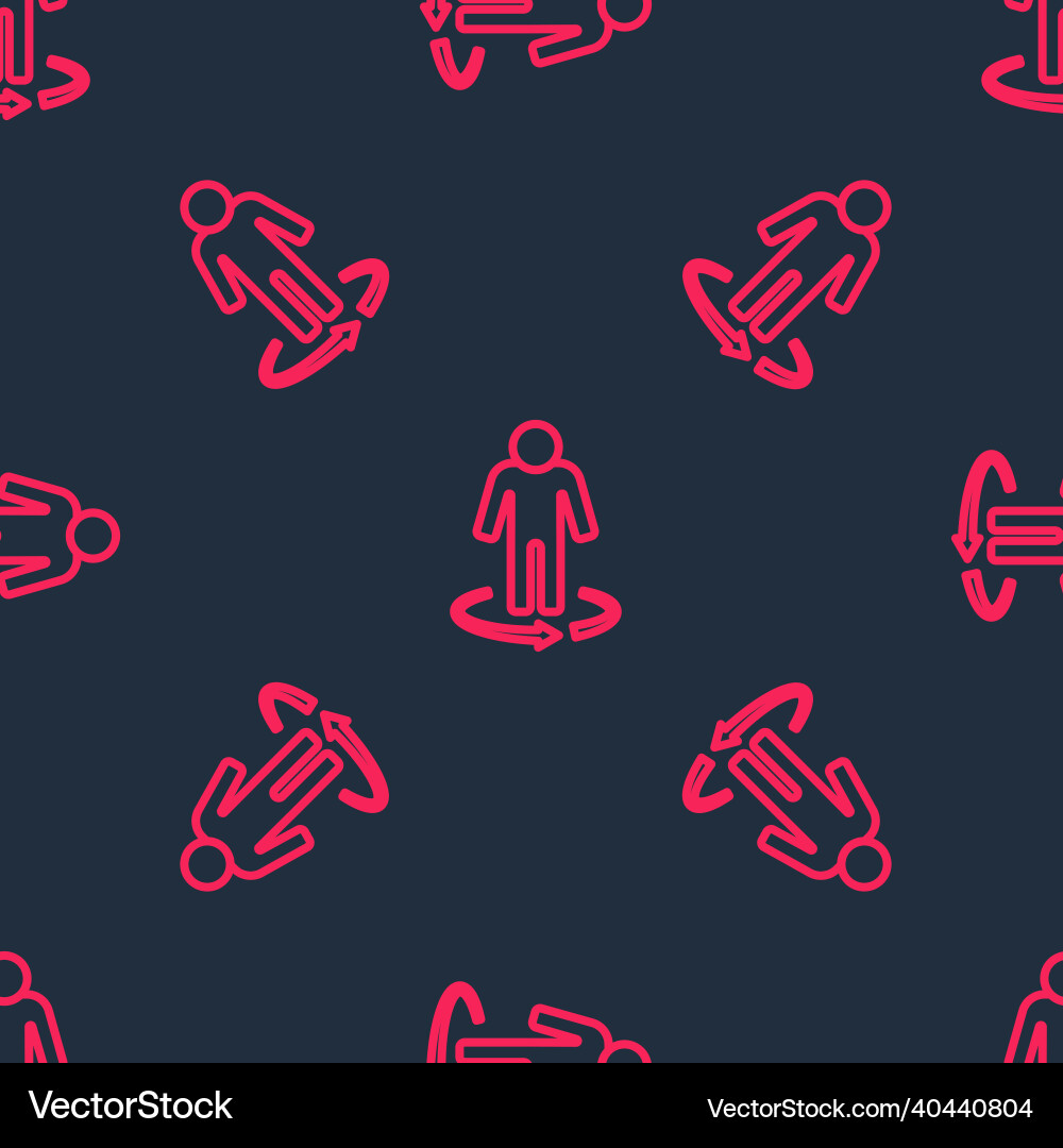 Red line 3d modeling icon isolated seamless Red line 3d modeling icon isolated seamless vector image