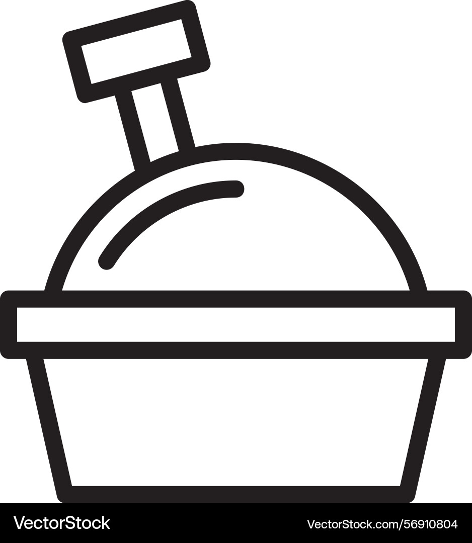 Sandbox linear style icon design Vector Image