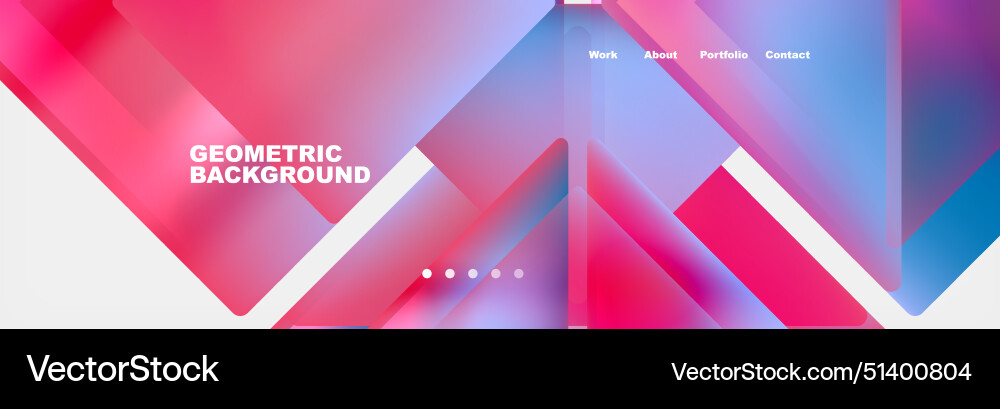 Triangle minimal web site page background design Vector Image