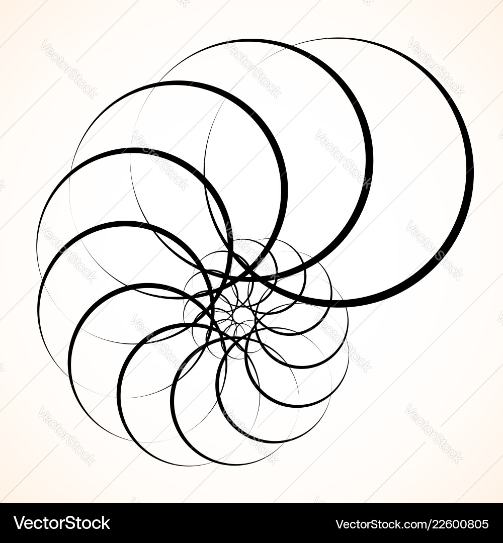 Abstract circular element spinning swirling forms Abstract circular element spinning swirling forms vector image