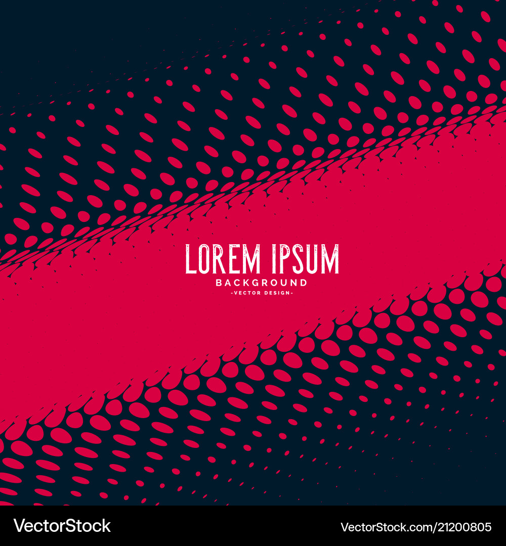 Abstract dark background with red halftone Vector Image
