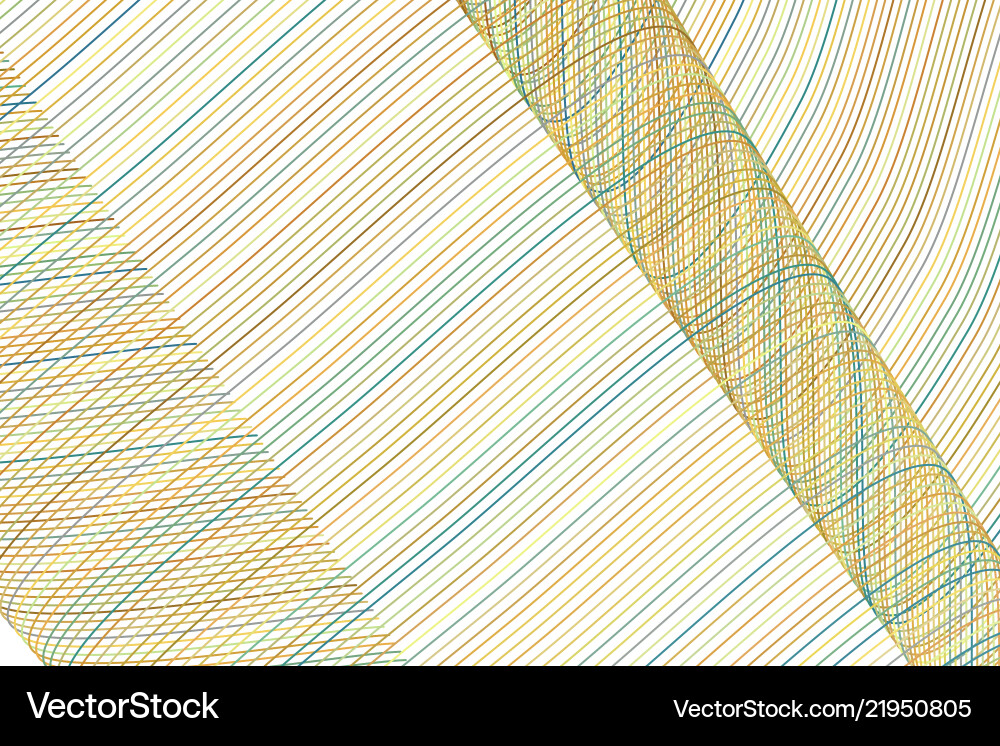 Abstract line curve wave geometric pattern vector image