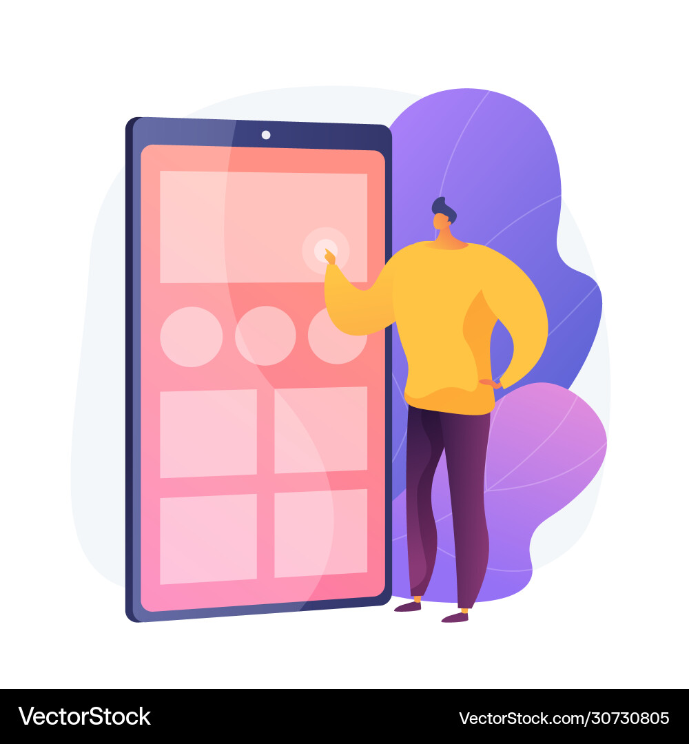 Application testing concept metaphor Vector Image