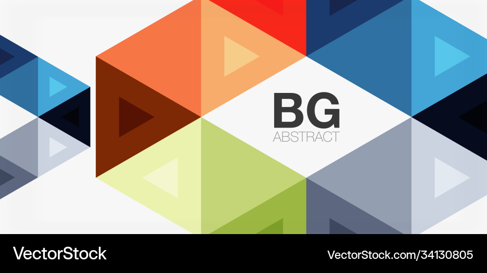 Mosaic triangle pattern abstract background Mosaic triangle pattern abstract background Vector Image