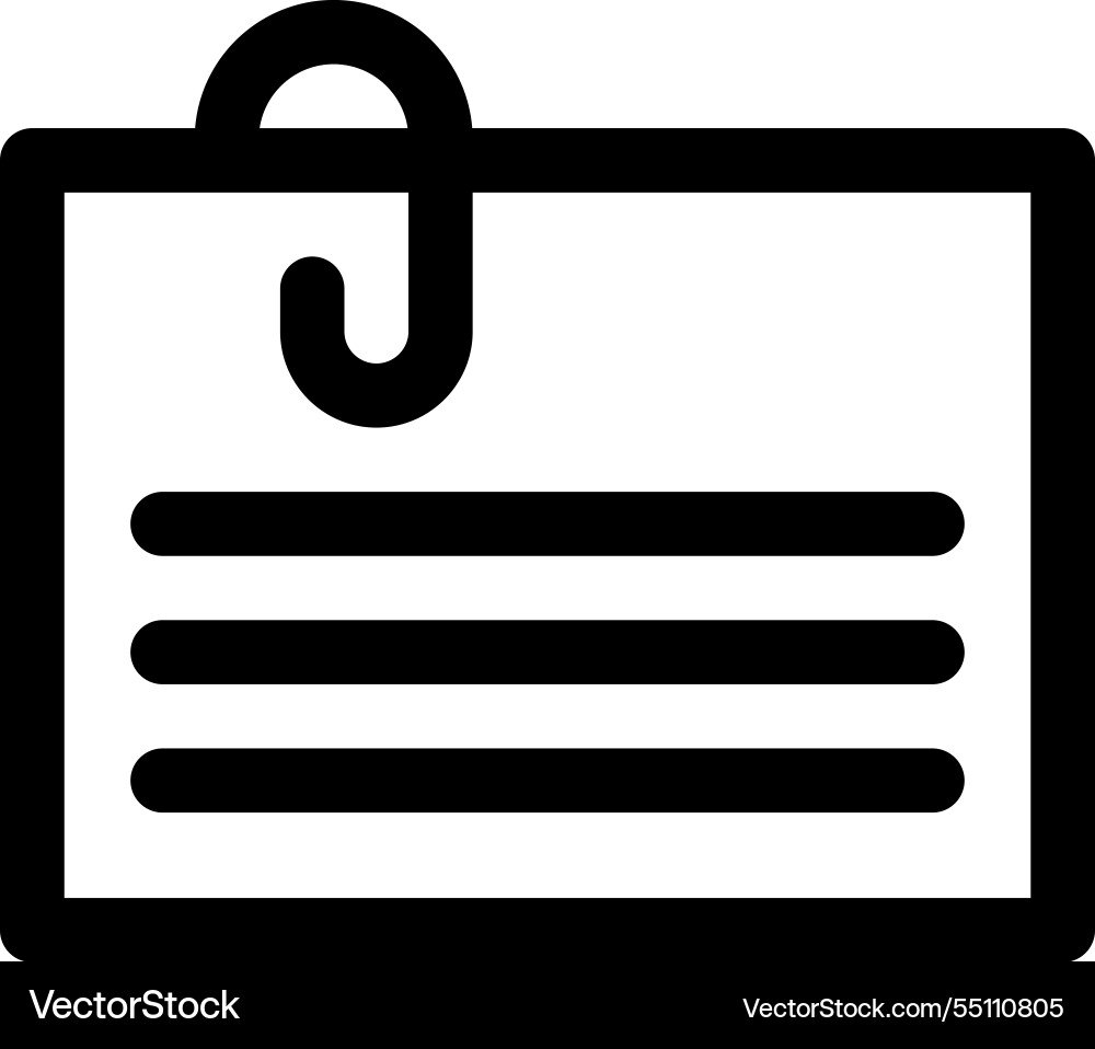 Note icon thin linear style design isolated Note icon thin linear style design isolated Vector Image