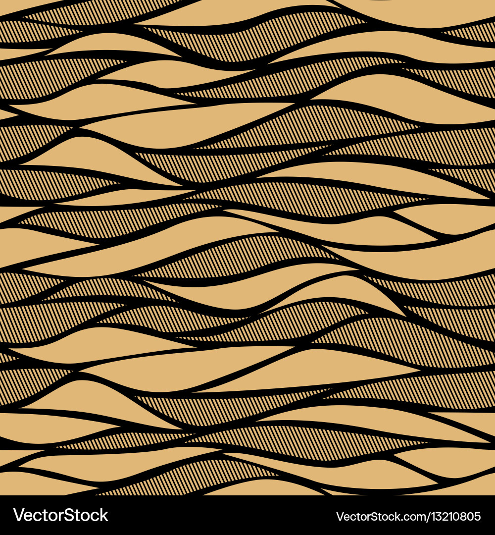 Seamless wave pattern for textile vector image