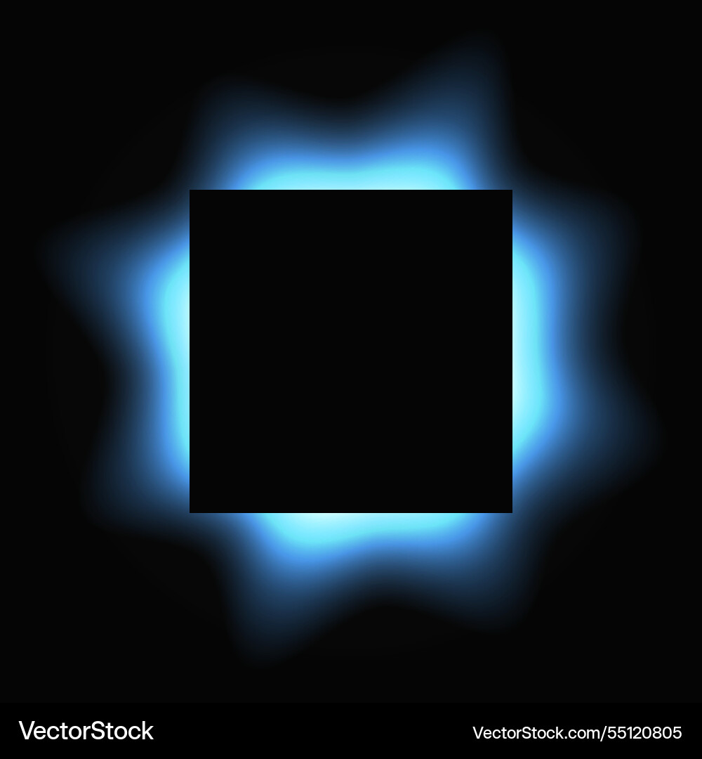 Square illuminate light frame with color gradient Square illuminate light frame with color gradient vector image