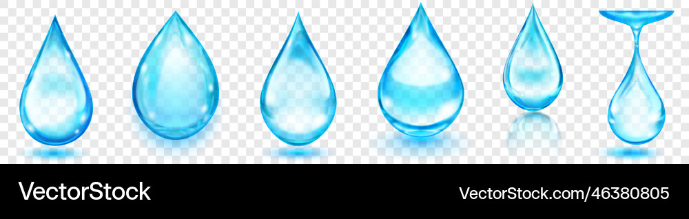 Transluzente Wassertropfen Transluzente Wassertropfen vektorbild