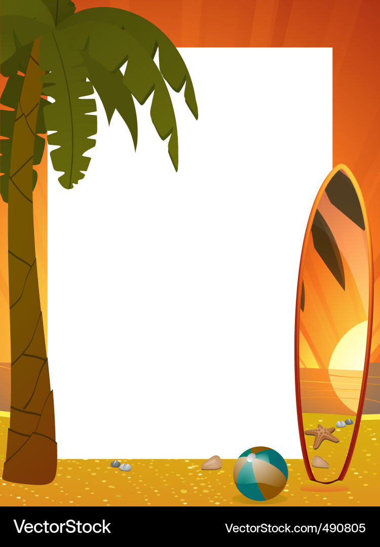 Tropical landscape Royalty Free Vector Image - VectorStock