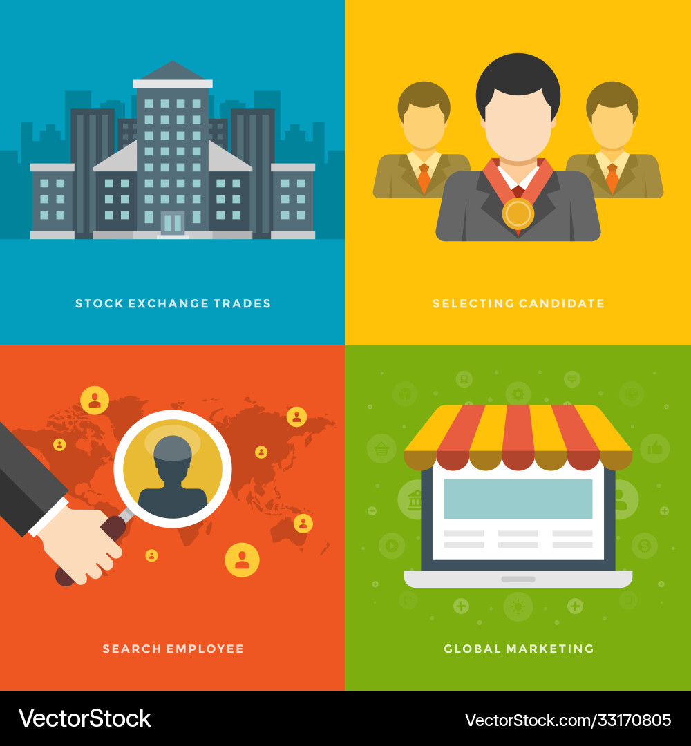 Website promotion banners templates and flat icons Website promotion banners templates and flat icons vector image