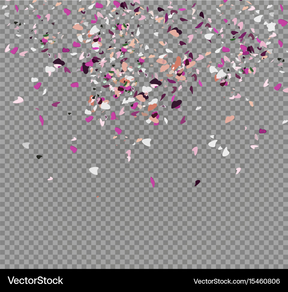 Abstract background with many falling tiny vector image