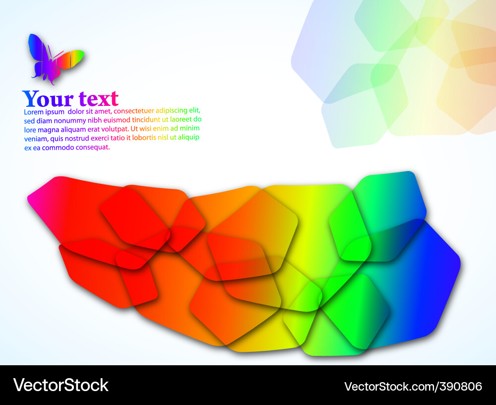 Abstract color background vector image