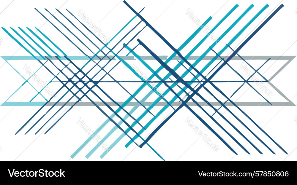 Abstract parallel intersecting lines geometric vector image