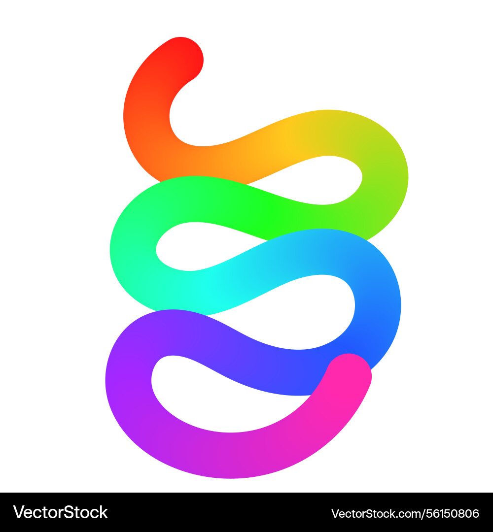 Abstract wavy gradient background with colorful vector image