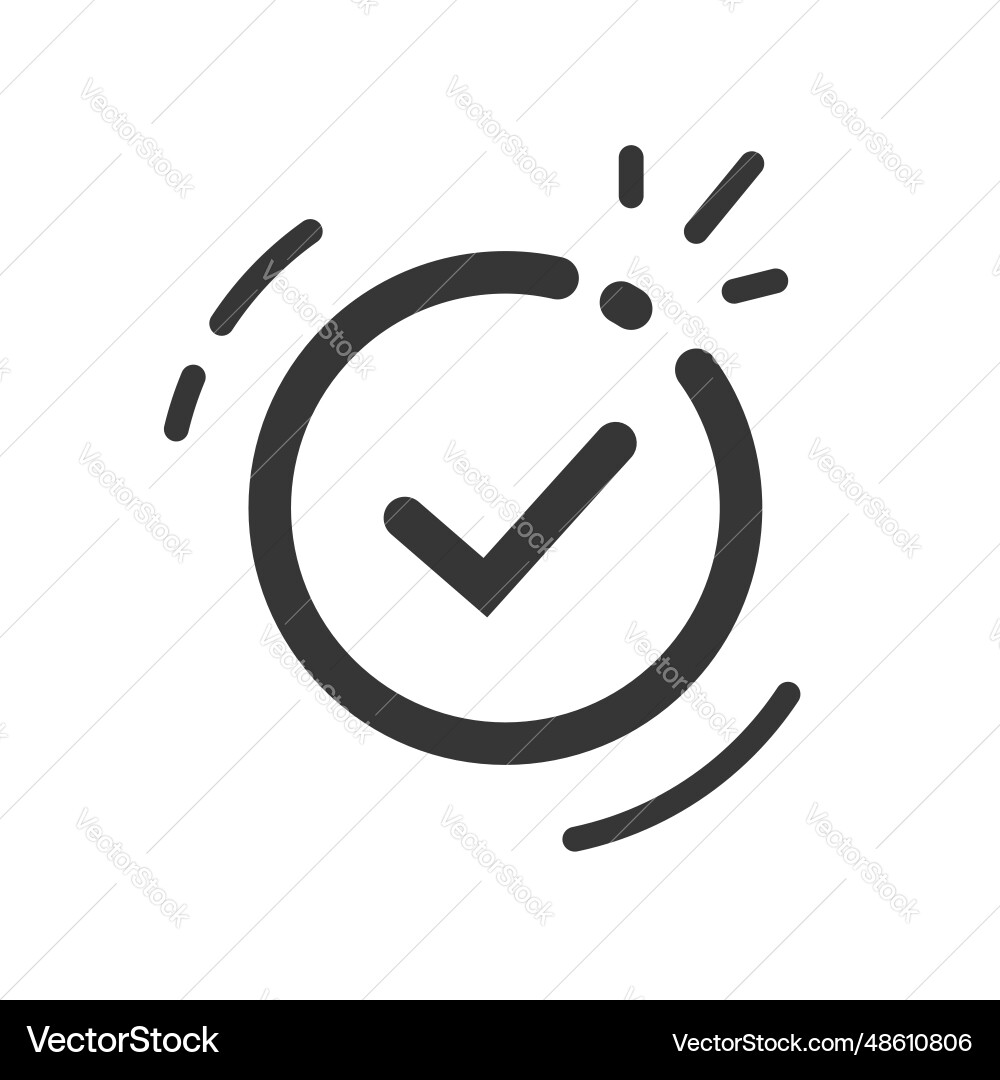 Überprüfen Sie die Markierung Symbol Checkbox Kreis einfaches Piktogramm Überprüfen Sie die Markierung Symbol Checkbox Kreis einfaches Piktogramm vektorbild