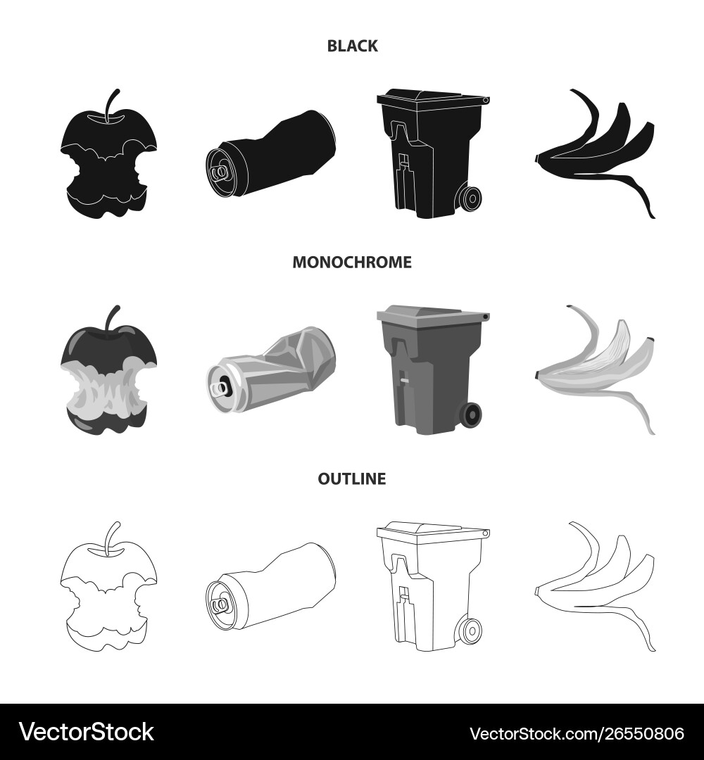 Design refuse and junk icon set Design refuse and junk icon set vector image