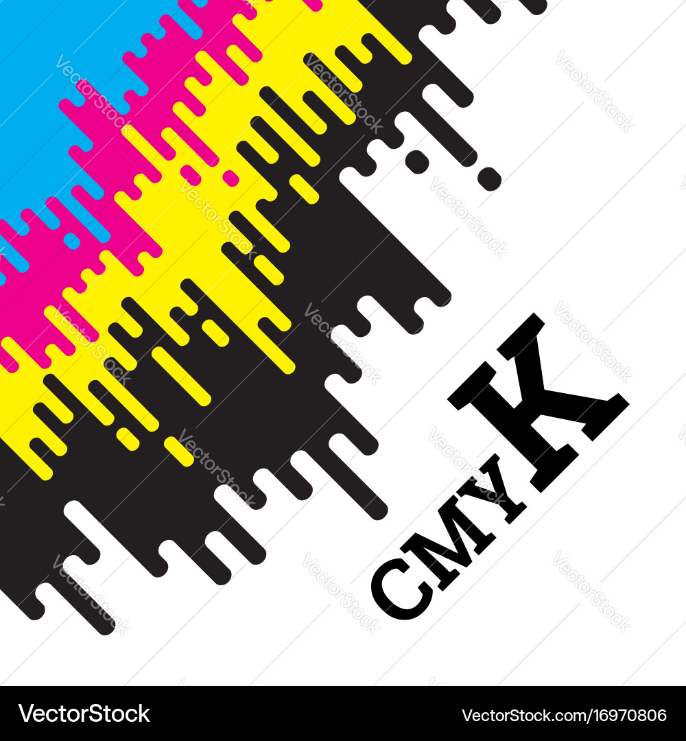 Dynamic Color Splash with Rounded Shapes vector image